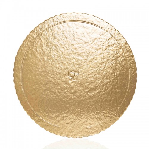 Base/Prato Cartão Dourado 24cm